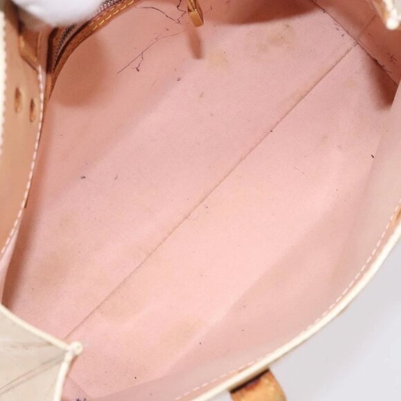 LOUIS VUITTON Monogram Vernis Reade PM Bag Marshmallow Pink M91306 Auth bs27748 - Picture 9 of 16